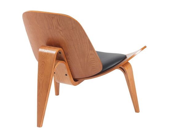 Πολυθρόνα Vilma pakoworld PU μαύρο- plywood καρυδί 90x76.5x74.5εκ - ΚΑΡΕΚΛΕΣ ΓΡΑΦΕΙΟΥ στο Milonadakis.gr