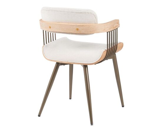 Πολυθρόνα Cameo pakoworld μέταλλο μπρονζέ-white-wash ξύλο-μπέζ ύφασμα 53x49.5x75.5εκ - ΚΑΡΕΚΛΕΣ - ΠΟΛΥΘΡΟΝΕΣ στο Milonadakis.gr