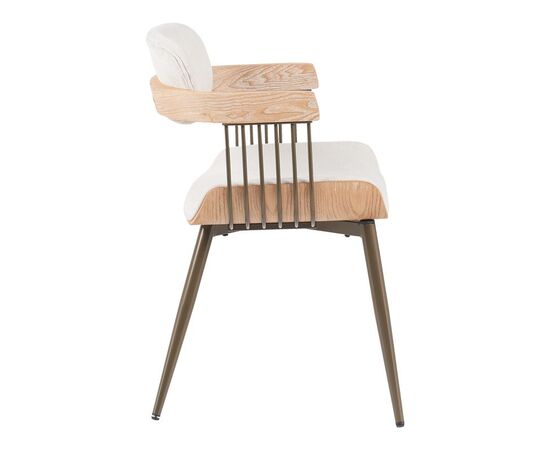 Πολυθρόνα Cameo pakoworld μέταλλο μπρονζέ-white-wash ξύλο-μπέζ ύφασμα 53x49.5x75.5εκ - ΚΑΡΕΚΛΕΣ - ΠΟΛΥΘΡΟΝΕΣ στο Milonadakis.gr