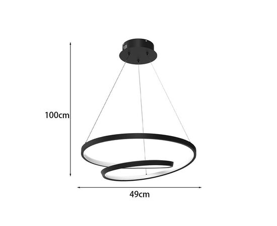 Φωτιστικό οροφής Rexon pakoworld led μέταλλο μαύρο Φ49x12εκ - ΦΩΤΙΣΤΙΚΑ ΟΡΟΦΗΣ στο Milonadakis.gr