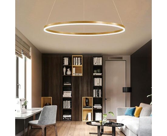 Φωτιστικό οροφής Nebrian pakoworld led μέταλλο χρυσό Φ60x15εκ - ΦΩΤΙΣΤΙΚΑ ΟΡΟΦΗΣ στο Milonadakis.gr