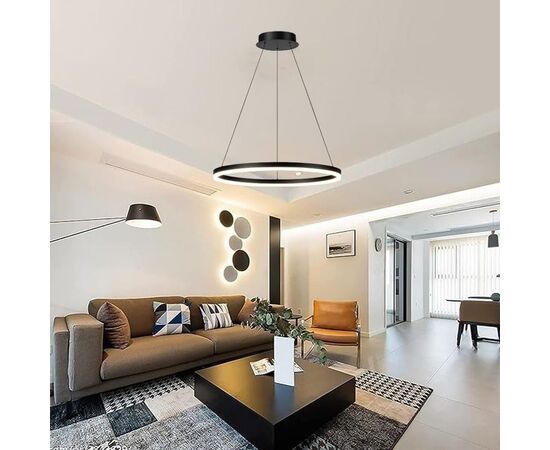 Φωτιστικό οροφής Nebrian pakoworld led μέταλλο μαύρο Φ60x15εκ - ΦΩΤΙΣΤΙΚΑ ΟΡΟΦΗΣ στο Milonadakis.gr
