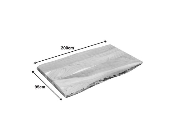 Επιφάνεια τραπεζιού Pozier pakoworld μασίφ ξύλο ακακίας σε φυσική απόχρωση 200x95x4εκ - ΕΠΙΦΑΝΕΙΕΣ ΤΡΑΠΕΖΙΩΝ στο Milonadakis.gr