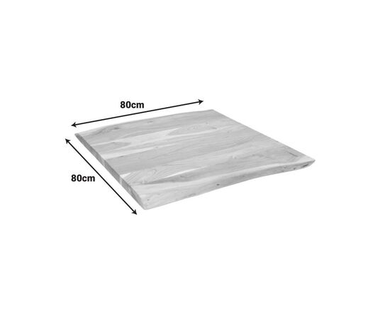 Επιφάνεια τραπεζιού Pozier pakoworld μασίφ ξύλο ακακίας σε φυσική απόχρωση 80x80x4εκ - ΕΠΙΦΑΝΕΙΕΣ ΤΡΑΠΕΖΙΩΝ στο Milonadakis.gr