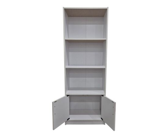 Βιβλιοθήκη Tekaro pakoworld σε λευκή απόχρωση 60x29x166εκ - ΒΙΒΛΙΟΘΗΚΕΣ στο Milonadakis.gr