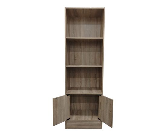 Βιβλιοθήκη Tekaro I pakoworld σε sonoma απόχρωση 57x33x180εκ - ΒΙΒΛΙΟΘΗΚΕΣ στο Milonadakis.gr