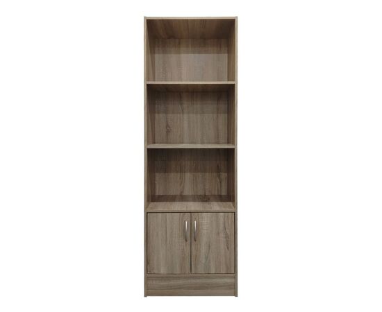 Βιβλιοθήκη Tekaro I pakoworld σε sonoma απόχρωση 57x33x180εκ - ΒΙΒΛΙΟΘΗΚΕΣ στο Milonadakis.gr