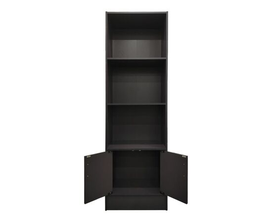 Βιβλιοθήκη Tekaro I pakoworld σε ανθρακί απόχρωση 57x33x180εκ - ΒΙΒΛΙΟΘΗΚΕΣ στο Milonadakis.gr