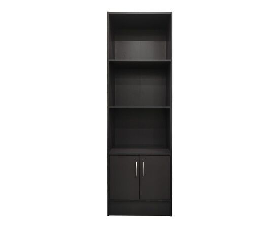 Βιβλιοθήκη Tekaro I pakoworld σε ανθρακί απόχρωση 57x33x180εκ - ΒΙΒΛΙΟΘΗΚΕΣ στο Milonadakis.gr