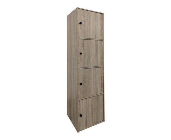 Ντουλάπι-στήλη Gabino pakoworld σε sonoma απόχρωση 40x39x158εκ - ΟΡΓΑΝΩΣΗ ΣΠΙΤΙΟΥ στο Milonadakis.gr