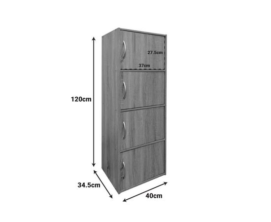 Ντουλάπι-στήλη Gabino I pakoworld σε sonoma απόχρωση 40x34.5x120εκ - ΟΡΓΑΝΩΣΗ ΣΠΙΤΙΟΥ στο Milonadakis.gr