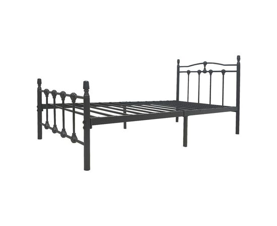 Κρεβάτι Wotso pakoworld μεταλλικό σε μαύρη απόχρωση 90x190εκ - ΚΡΕΒΑΤΙΑ στο Milonadakis.gr