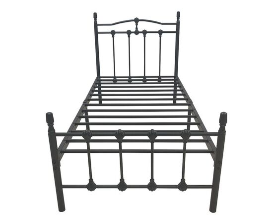 Κρεβάτι Wotso pakoworld μεταλλικό σε μαύρη απόχρωση 90x190εκ - ΚΡΕΒΑΤΙΑ στο Milonadakis.gr