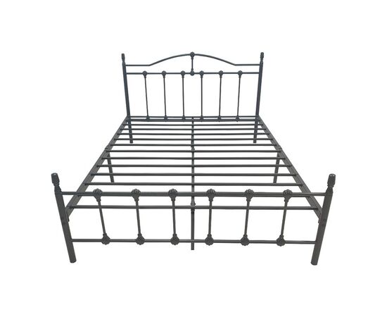 Κρεβάτι Wotso pakoworld μεταλλικό σε μαύρη απόχρωση 150x200εκ - ΚΡΕΒΑΤΙΑ στο Milonadakis.gr