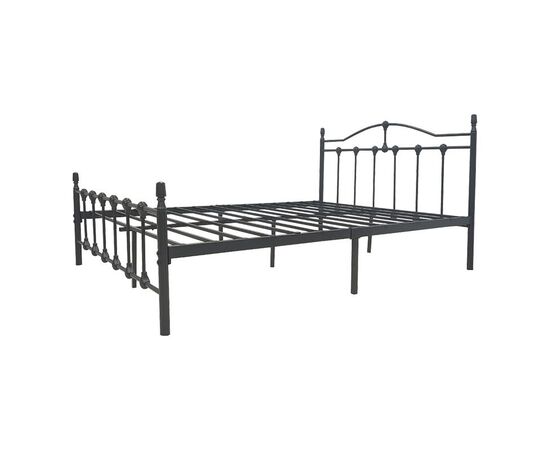 Κρεβάτι Wotso pakoworld μεταλλικό σε μαύρη απόχρωση 150x200εκ - ΚΡΕΒΑΤΙΑ στο Milonadakis.gr