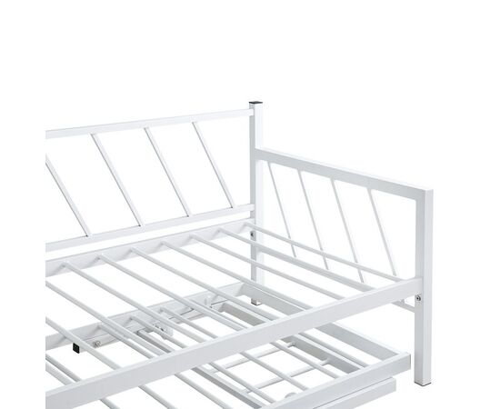 Κρεβάτι-Καναπές Remmie pakoworld μέταλλο λευκό 90x190εκ - ΚΡΕΒΑΤΙΑ στο Milonadakis.gr