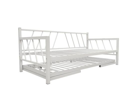 Κρεβάτι-Καναπές Remmie pakoworld μέταλλο λευκό 90x190εκ - ΚΡΕΒΑΤΙΑ στο Milonadakis.gr