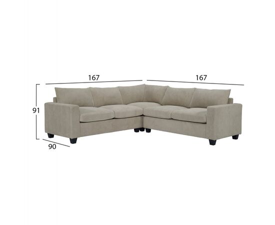 ΓΩΝΙΑΚΟΣ ΚΑΝΑΠΕΣ CALDER HM3286.03 ΜΠΕΖ ΥΦΑΣΜΑ 254x90x91Υεκ. - ΚΑΝΑΠΕΔΕΣ-ΣΑΛΟΝΙΑ στο Milonadakis.gr