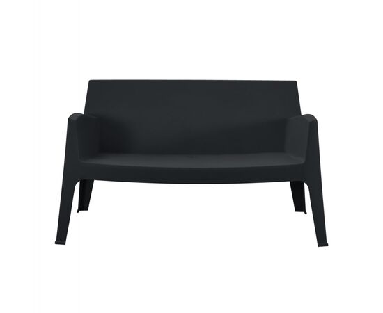 ΚΑΝΑΠΕΣ 2-ΘΕΣΙΟΣ ΠΟΛΥΠΡΟΠΥΛΕΝΙΟΥ SLEEK HM6366.02 ΧΡΩΜΑ ΜΑΥΡΟ 118x48,5x73Υεκ. - ΚΑΝΑΠΕΔΕΣ στο Milonadakis.gr