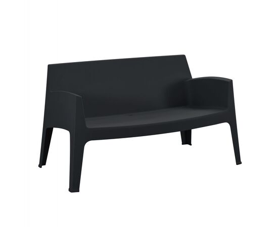ΚΑΝΑΠΕΣ 2-ΘΕΣΙΟΣ ΠΟΛΥΠΡΟΠΥΛΕΝΙΟΥ SLEEK HM6366.02 ΧΡΩΜΑ ΜΑΥΡΟ 118x48,5x73Υεκ. - ΚΑΝΑΠΕΔΕΣ στο Milonadakis.gr