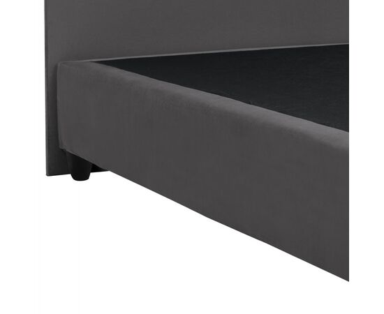 ΚΡΕΒΑΤΙ MALENA ΑΠΟ ΓΚΡΙ ΒΕΛΟΥΔΟ HM638.10 ΓΙΑ ΣΤΡΩΜΑ 150x200 εκ. - ΚΡΕΒΑΤΙΑ στο Milonadakis.gr