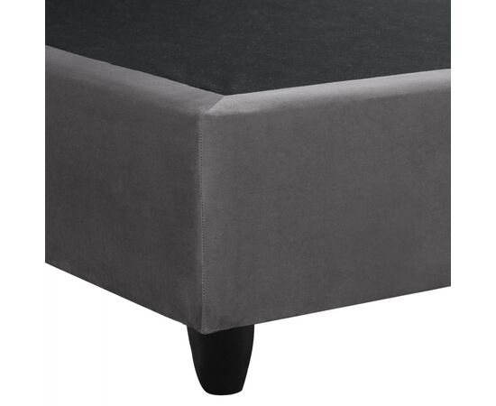 ΚΡΕΒΑΤΙ MALENA ΑΠΟ ΓΚΡΙ ΒΕΛΟΥΔΟ HM638.10 ΓΙΑ ΣΤΡΩΜΑ 150x200 εκ. - ΚΡΕΒΑΤΙΑ στο Milonadakis.gr