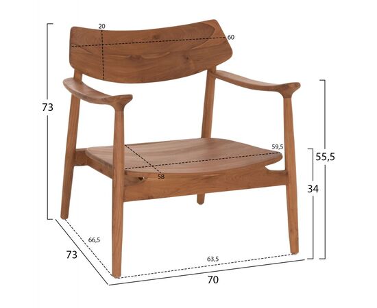 ΠΟΛΥΘΡΟΝΑ LOUNGE RANGER HM18255.01 ΞΥΛΟ TEAK ΣΕ ΦΥΣΙΚΟ 70x73x73Υεκ. - ΚΑΡΕΚΛΕΣ - ΠΟΛΥΘΡΟΝΕΣ ΕΣ. στο Milonadakis.gr