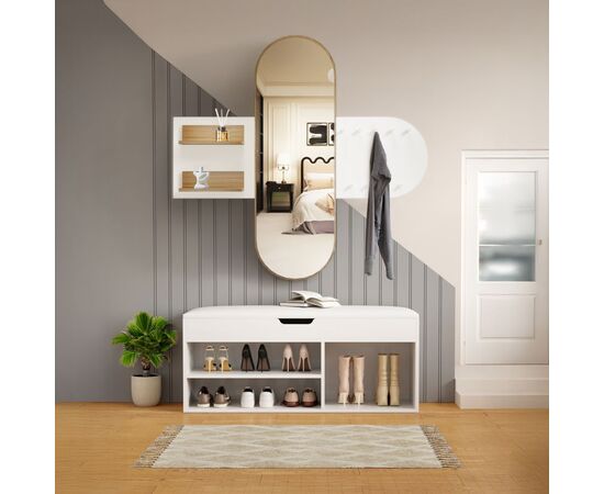 ΣΕΤ ΕΙΣΟΔΟΥ 2ΤΜΧ CHERYL HM21276.02 ΜΕΛΑΜΙΝΗ ΣΕ ΛΕΥΚΟ--SONAMA - ΕΠΙΠΛΑ ΕΙΣΟΔΟΥ στο Milonadakis.gr