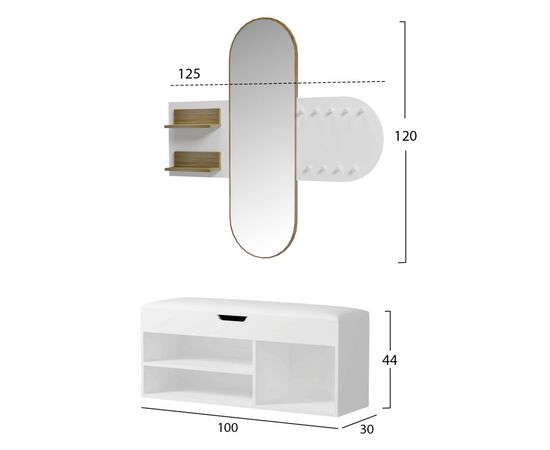 ΣΕΤ ΕΙΣΟΔΟΥ 2ΤΜΧ CHERYL HM21276.02 ΜΕΛΑΜΙΝΗ ΣΕ ΛΕΥΚΟ--SONAMA - ΕΠΙΠΛΑ ΕΙΣΟΔΟΥ στο Milonadakis.gr