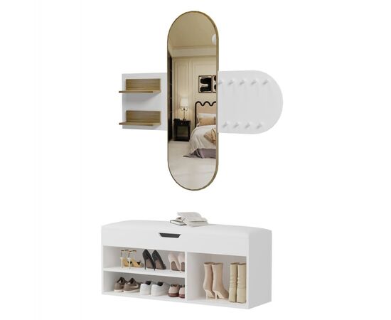 ΣΕΤ ΕΙΣΟΔΟΥ 2ΤΜΧ CHERYL HM21276.02 ΜΕΛΑΜΙΝΗ ΣΕ ΛΕΥΚΟ--SONAMA - ΕΠΙΠΛΑ ΕΙΣΟΔΟΥ στο Milonadakis.gr