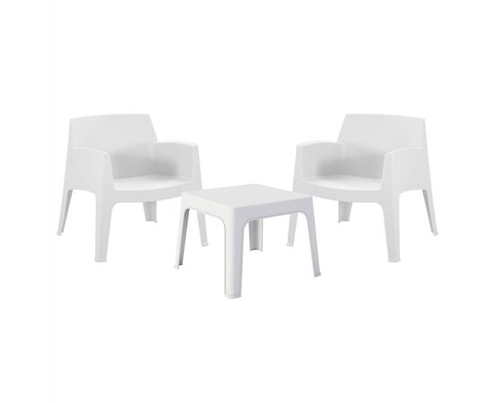 ΣΕΤ LOUNGE 3ΤΜΧ SLEEK HM21274.01 ΛΕΥΚΟ ΠΟΛΥΠΡΟΠΥΛΕΝΙΟ - ΣΕΤ ΣΑΛΟΝΙΑ στο Milonadakis.gr