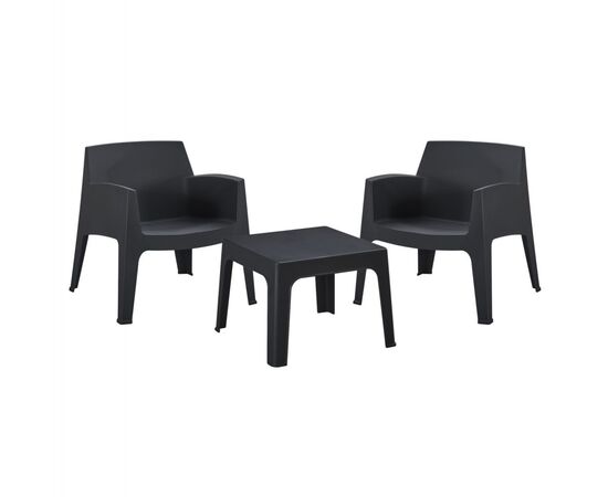 ΣΕΤ LOUNGE 3ΤΜΧ SLEEK HM21274.02 ΜΑΥΡΟ ΠΟΛΥΠΡΟΠΥΛΕΝΙΟ - ΣΕΤ ΣΑΛΟΝΙΑ στο Milonadakis.gr