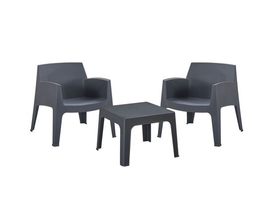 ΣΕΤ LOUNGE 3ΤΜΧ SLEEK HM21274.10 ΓΚΡΙ ΠΟΛΥΠΡΟΠΥΛΕΝΙΟ - ΣΕΤ ΣΑΛΟΝΙΑ στο Milonadakis.gr