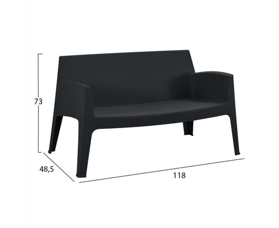 ΣΕΤ LOUNGE 4ΤΜΧ SLEEK HM21275.02 ΜΑΥΡΟ ΠΟΛΥΠΡΟΠΥΛΕΝΙΟ - ΣΕΤ ΣΑΛΟΝΙΑ στο Milonadakis.gr