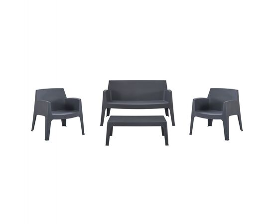 ΣΕΤ LOUNGE 4ΤΜΧ SLEEK HM21275.10 ΓΚΡΙ ΠΟΛΥΠΡΟΠΥΛΕΝΙΟ - ΣΕΤ ΣΑΛΟΝΙΑ στο Milonadakis.gr