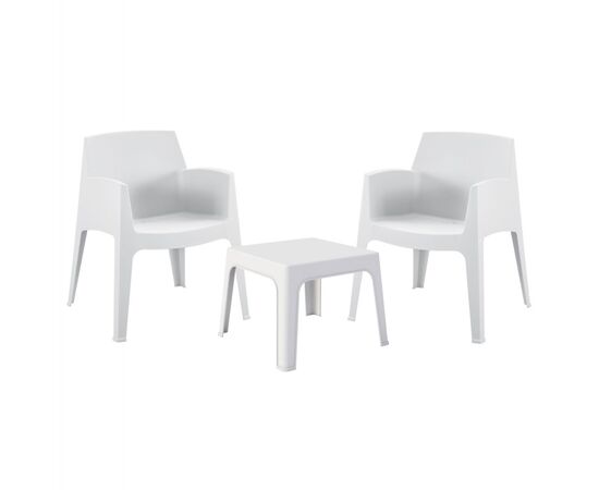 ΣΕΤ LOUNGE ΠΟΛΥΠΡΟΠΥΛΕΝΙΟΥ SLEEK HM21267.01 ΤΡΑΠΕΖΑΚΙ & 2 ΠΟΛΥΘΡΟΝΕΣ-ΛΕΥΚΟ - ΣΕΤ ΣΑΛΟΝΙΑ στο Milonadakis.gr