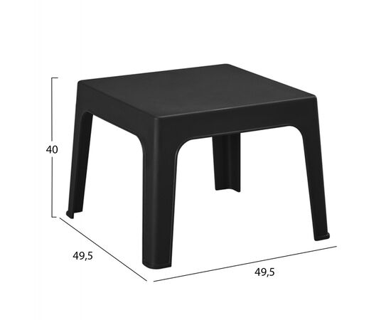 ΣΕΤ LOUNGE ΠΟΛΥΠΡΟΠΥΛΕΝΙΟΥ SLEEK HM21267.02 ΤΡΑΠΕΖΑΚΙ & 2 ΠΟΛΥΘΡΟΝΕΣ-ΜΑΥΡΟ - ΣΕΤ ΣΑΛΟΝΙΑ στο Milonadakis.gr