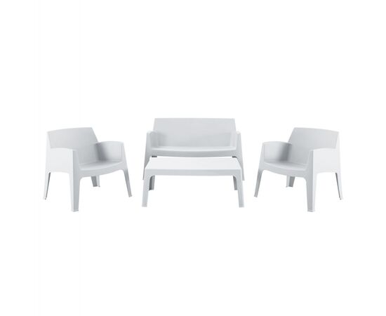 ΣΕΤ ΣΑΛΟΝΙ ΕΞ.ΧΩΡΟΥ 4ΤΜΧ SLEEK HM21268.01 ΛΕΥΚΟ ΠΟΛΥΠΡΟΠΥΛΕΝΙΟ - ΣΕΤ ΣΑΛΟΝΙΑ στο Milonadakis.gr