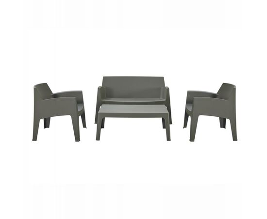 ΣΕΤ ΣΑΛΟΝΙ ΕΞ.ΧΩΡΟΥ 4ΤΜΧ SLEEK HM21268.05 DARK OLIVE GREEN ΠΟΛΥΠΡΟΠΥΛΕΝΙΟ - ΣΕΤ ΣΑΛΟΝΙΑ στο Milonadakis.gr