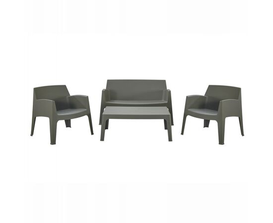 ΣΕΤ ΣΑΛΟΝΙ ΕΞ.ΧΩΡΟΥ 4ΤΜΧ SLEEK HM21268.05 DARK OLIVE GREEN ΠΟΛΥΠΡΟΠΥΛΕΝΙΟ - ΣΕΤ ΣΑΛΟΝΙΑ στο Milonadakis.gr