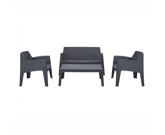 ΣΕΤ ΣΑΛΟΝΙ ΕΞ.ΧΩΡΟΥ 4ΤΜΧ SLEEK HM21268.10 ΓΚΡΙ ΠΟΛΥΠΡΟΠΥΛΕΝΙΟ - ΣΕΤ ΣΑΛΟΝΙΑ στο Milonadakis.gr