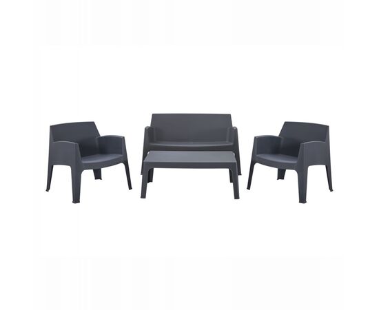 ΣΕΤ ΣΑΛΟΝΙ ΕΞ.ΧΩΡΟΥ 4ΤΜΧ SLEEK HM21268.10 ΓΚΡΙ ΠΟΛΥΠΡΟΠΥΛΕΝΙΟ - ΣΕΤ ΣΑΛΟΝΙΑ στο Milonadakis.gr