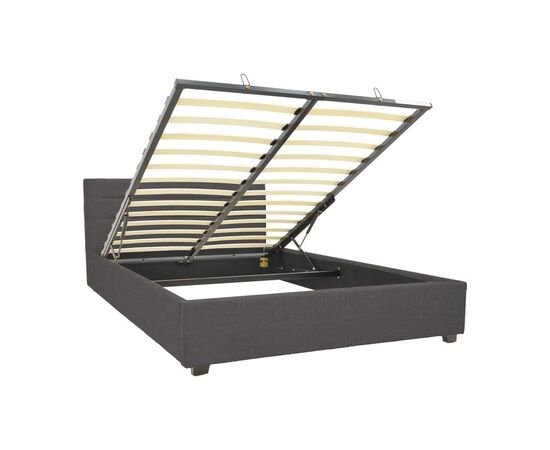 Κρεβάτι Molito pakoworld ύφασμα σε ανθρακί απόχρωση με αποθηκευτικό χώρο160x200εκ - ΚΡΕΒΑΤΙΑ στο Milonadakis.gr