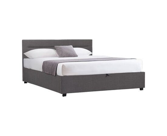 Κρεβάτι Molito pakoworld ύφασμα σε ανθρακί απόχρωση με αποθηκευτικό χώρο160x200εκ - ΚΡΕΒΑΤΙΑ στο Milonadakis.gr