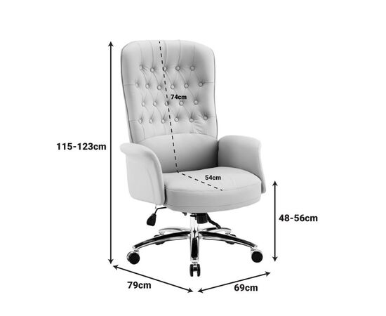 Καρέκλα γραφείου διευθυντή Kaline pakoworld pu σε μαύρη απόχρωση 69x79x115-123εκ - ΚΑΡΕΚΛΕΣ ΓΡΑΦΕΙΟΥ στο Milonadakis.gr