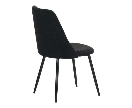 Καρέκλα Giselle pakoworld μπουκλέ ύφασμα σε μαύρη απόχρωση 51x52x82εκ - ΚΑΡΕΚΛΕΣ - ΠΟΛΥΘΡΟΝΕΣ ΕΣ. στο Milonadakis.gr