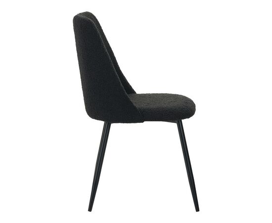 Καρέκλα Giselle pakoworld μπουκλέ ύφασμα σε μαύρη απόχρωση 51x52x82εκ - ΚΑΡΕΚΛΕΣ - ΠΟΛΥΘΡΟΝΕΣ ΕΣ. στο Milonadakis.gr