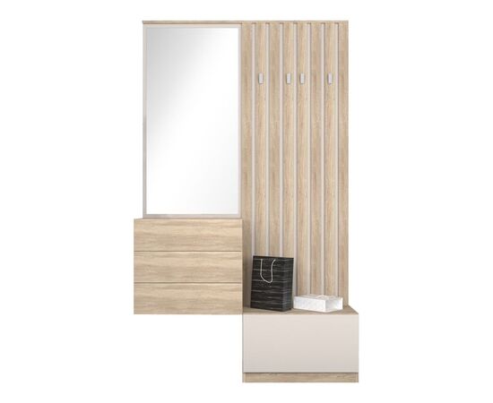 Έπιπλο εισόδου Halesy pakoworld sonoma-λευκό 67x35.5x179.3εκ - ΕΠΙΠΛΑ ΕΙΣΟΔΟΥ στο Milonadakis.gr