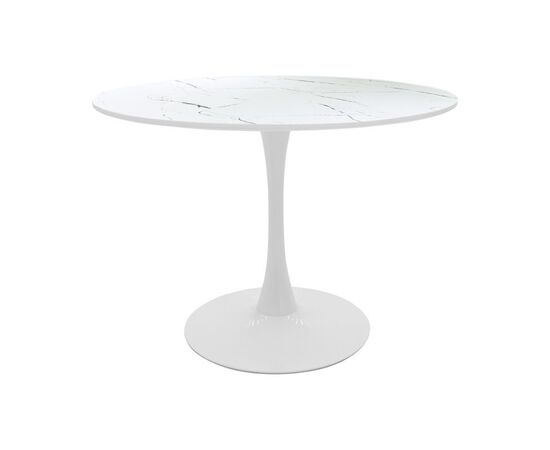 Τραπεζαρία Balou-Parker pakoworld σετ 5τεμ λευκό Φ120x73εκ - ΤΡΑΠΕΖΑΡΙΕΣ στο Milonadakis.gr