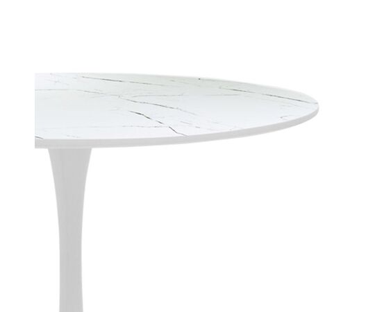 Τραπεζαρία Balou-Parker pakoworld σετ 5τεμ λευκό Φ120x73εκ - ΤΡΑΠΕΖΑΡΙΕΣ στο Milonadakis.gr